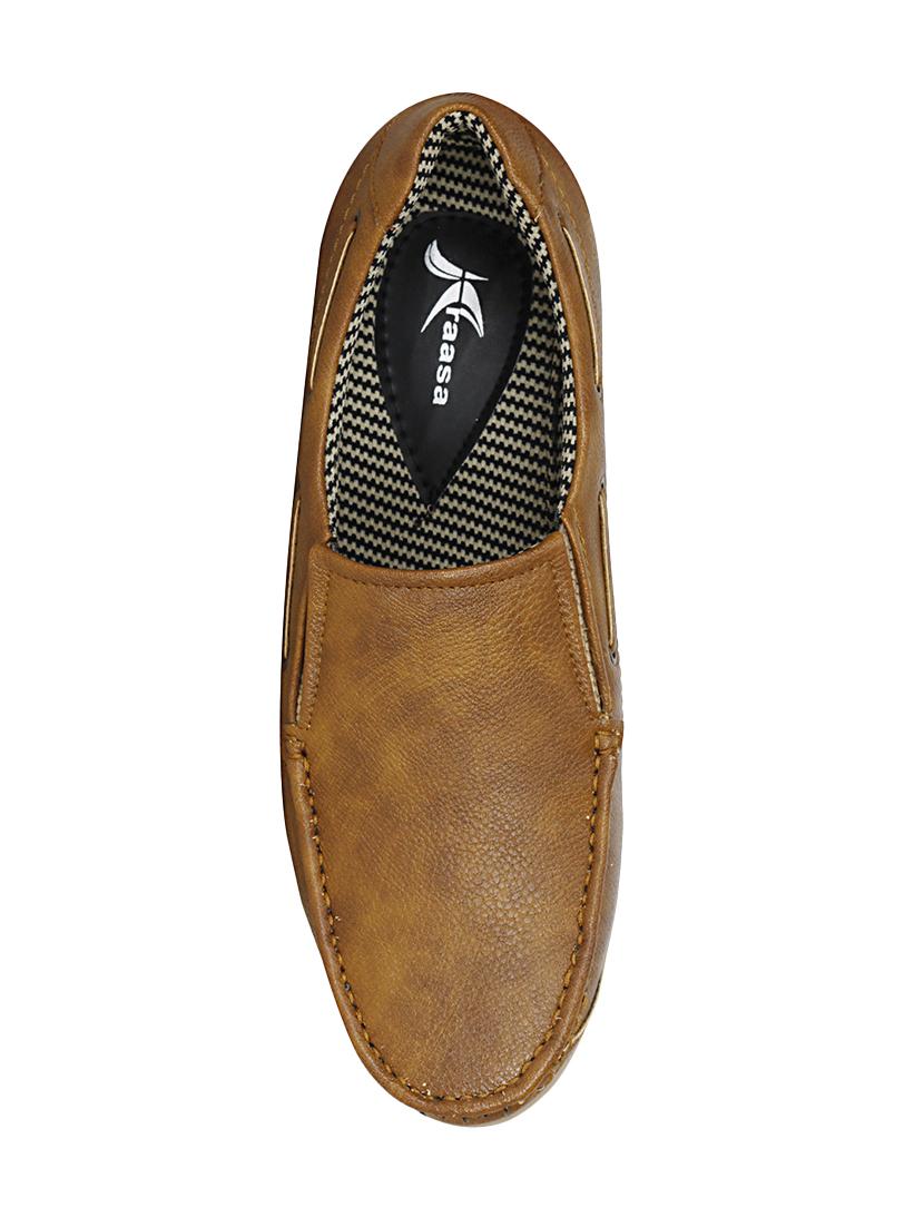 brown leatherette slip on loafer - 13959869 - Zoom Image - 4