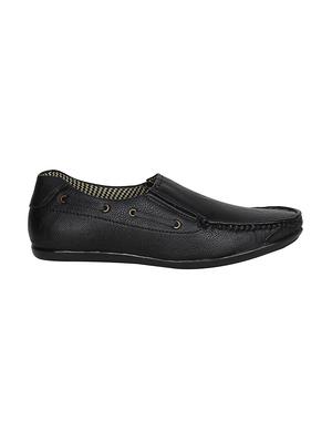 black leatherette slip on loafer - 13959870 -  Standard Image - 1