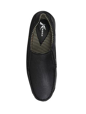 black leatherette slip on loafer - 13959870 - Standard Image - 4
