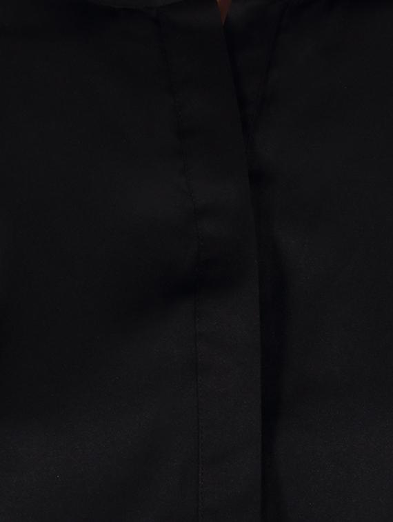 black viscose regular shirt - 13962821 - Zoom Image - 4