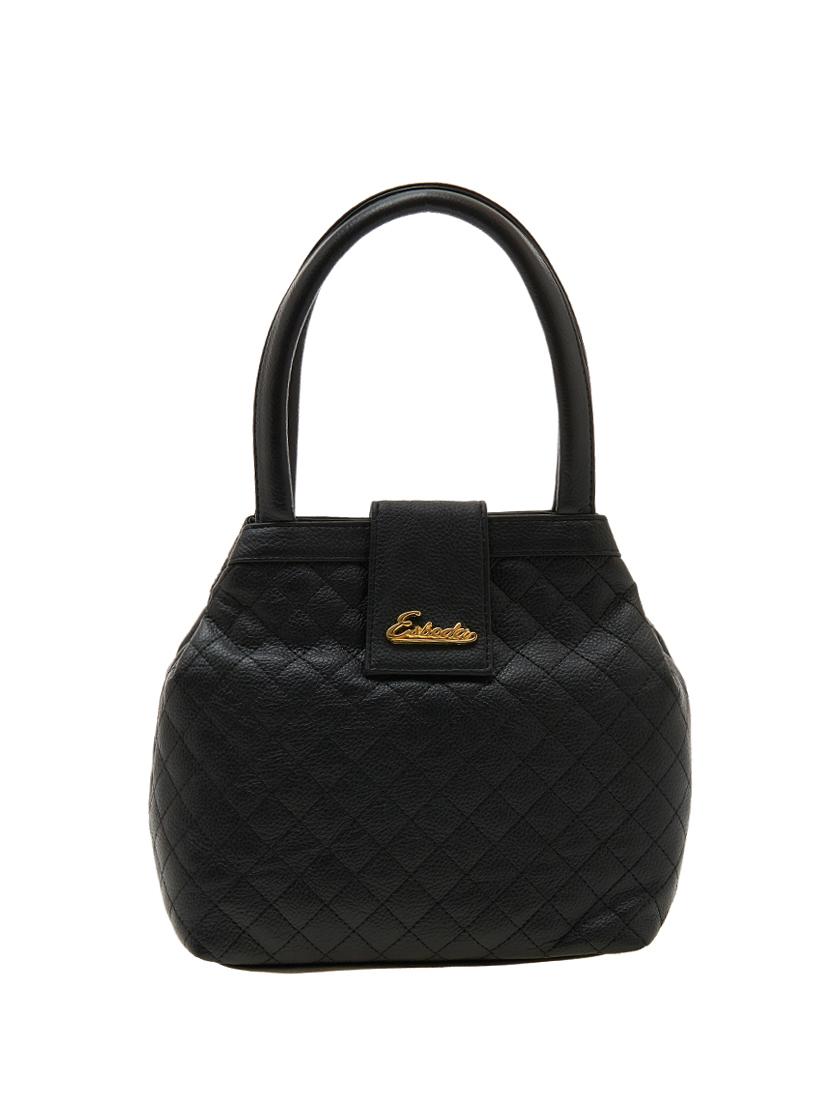 black leatherette regular handbag - 13962954 - Zoom Image - 1