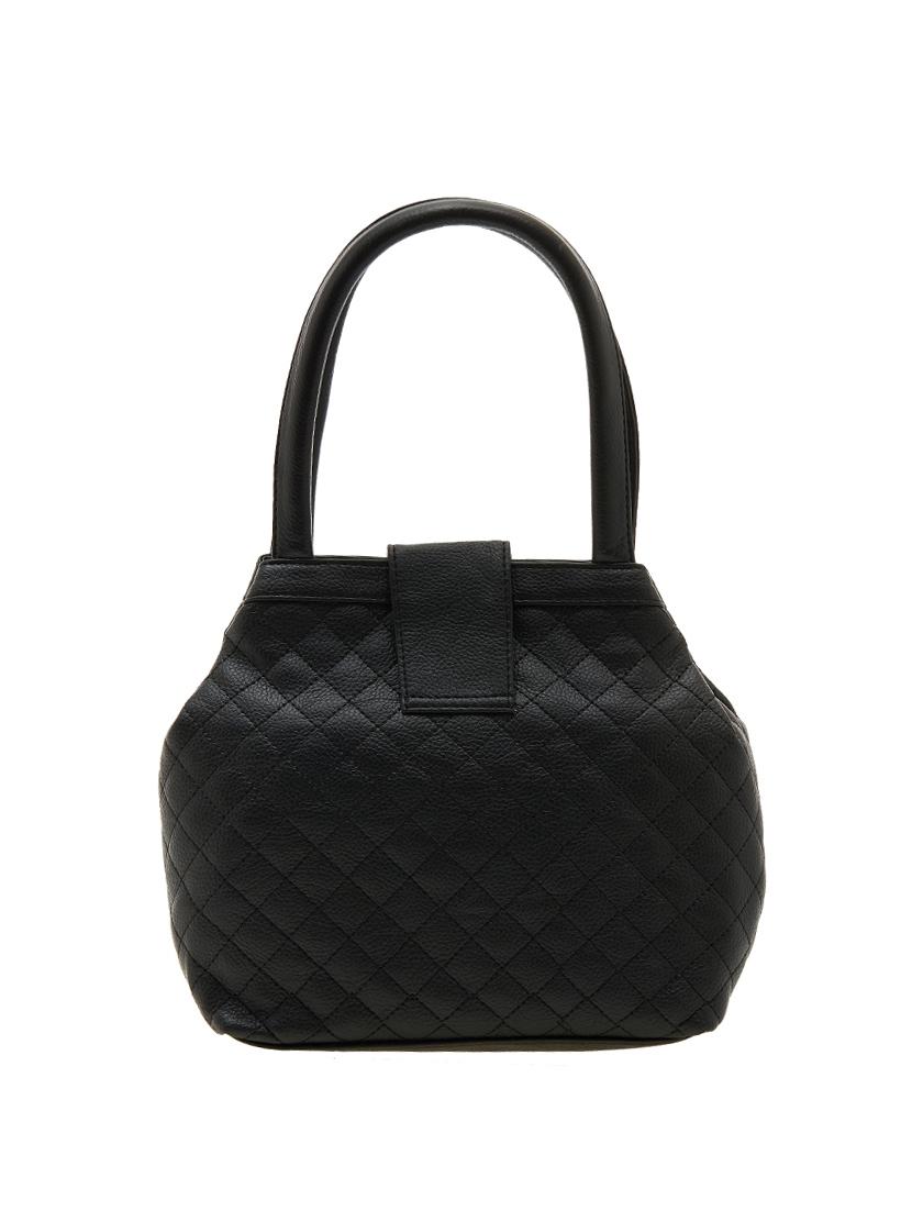 black leatherette regular handbag - 13962954 - Zoom Image - 2