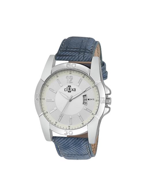 Cloxa Analog Silver Dial Dated Men Watch - 13963953 - Very Small Image - 1