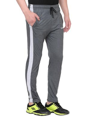 grey side striped full length track pant - 13967948 - Standard Image - 2
