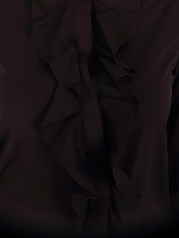 black crepe ruffle top - 13968064 - Zoom Image - 4