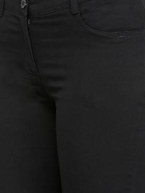 solid black cotton trouser - 13969959 - Standard Image - 4