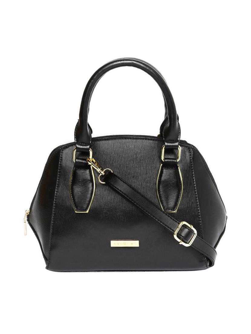black leatherette regular handbag - 13973459 - Zoom Image - 1