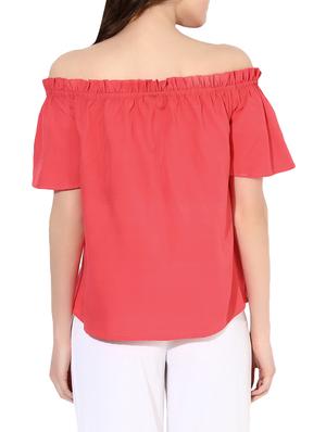 off shoulder frill detail top - 13973633 - Standard Image - 3