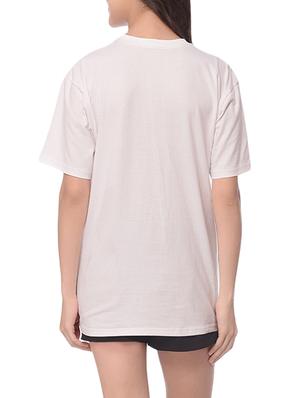 white cotton regular tee - 13973691 - Standard Image - 3