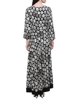 black viscose maxi dress - 13974267 - Standard Image - 3