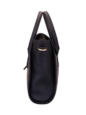 black leatherette regular handbag - 13975848 - Standard Image - 6