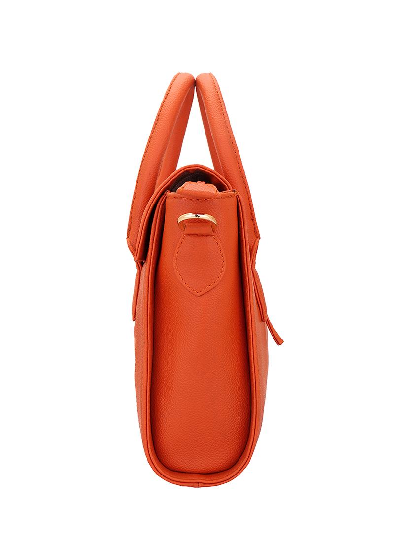 orange leatherette regular handbag - 13975850 - Zoom Image - 6