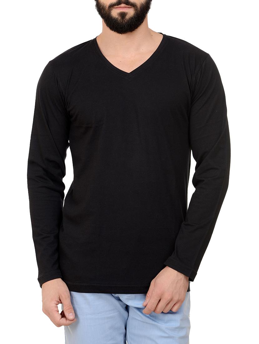 black cotton t-shirt