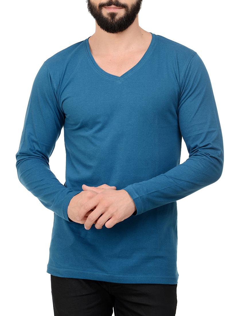 light blue cotton t-shirt - 13979255 - Zoom Image - 1
