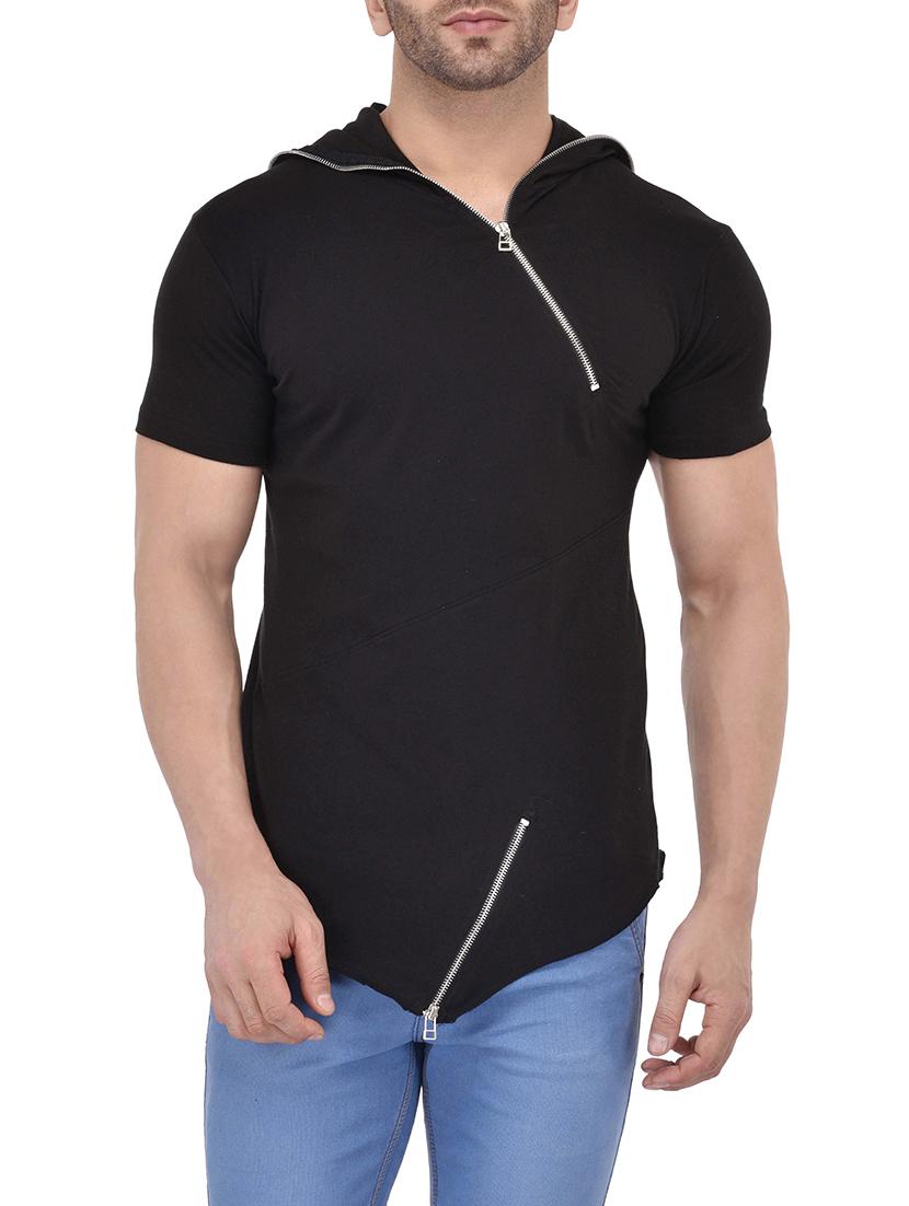 black cotton t-shirt - 13979277 - Zoom Image - 1