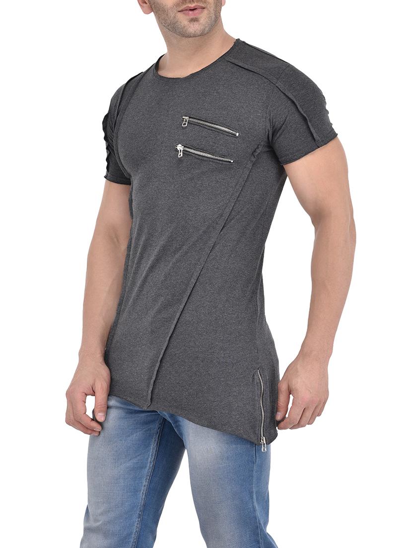 grey cotton t-shirt - 13979317 - Zoom Image - 2