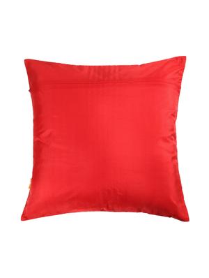 red polyester set of 2 cushion cover - 13981187 - Standard Image - 4