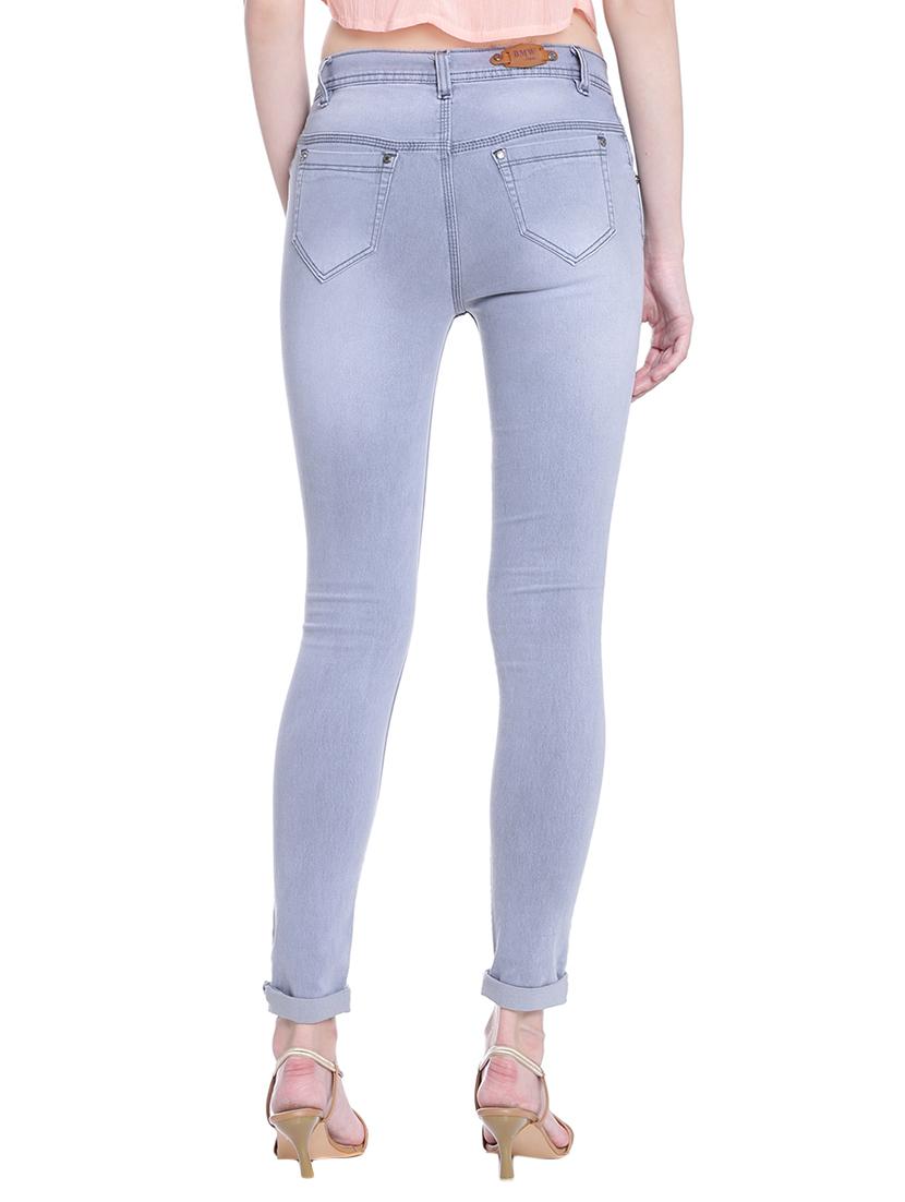 slim fit grey denim jean - 13982658 - Zoom Image - 3
