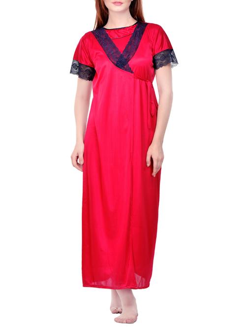 pink satin robe - 13986583 - Standard Image - 1
