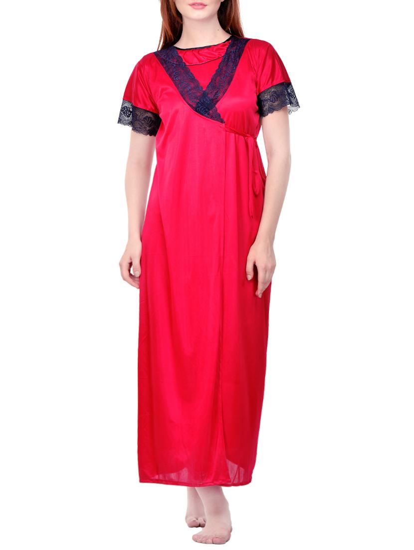 pink satin robe - 13986583 - Zoom Image - 1