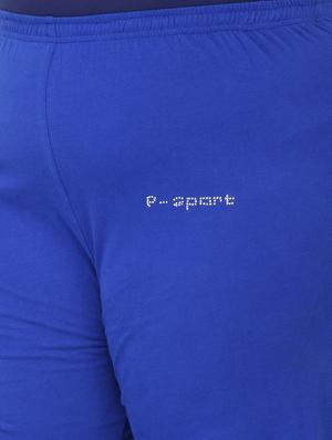 pluss blue cotton track pant - 13988873 - Standard Image - 4