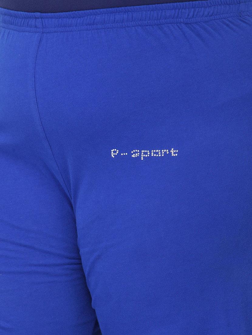 pluss blue cotton track pant - 13988873 - Zoom Image - 4
