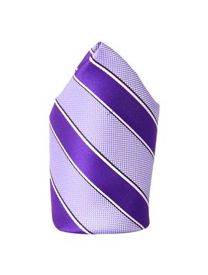 purple polyester tie and pocket square set - 13993708 - Standard Image - 2