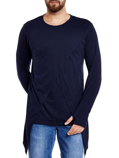 blue cotton t-shirt - 13994710 - Very Small Image - 1