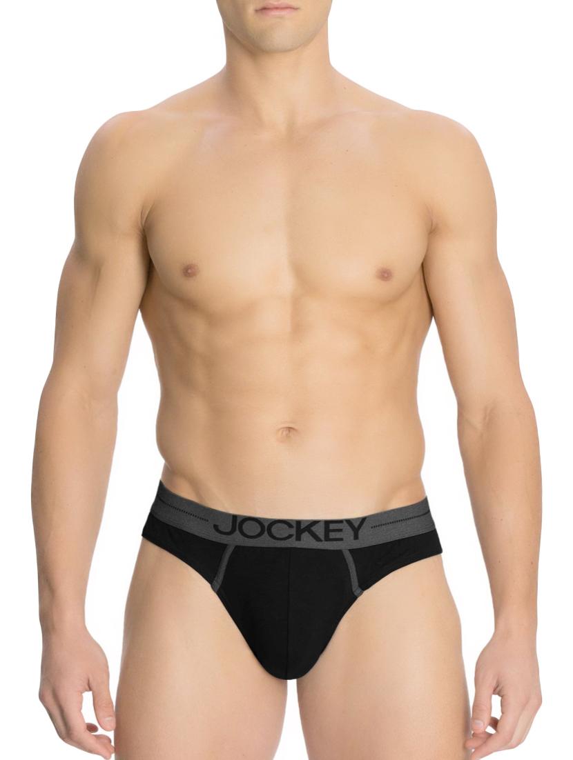 black cotton blend brief - 13994996 - Zoom Image - 1