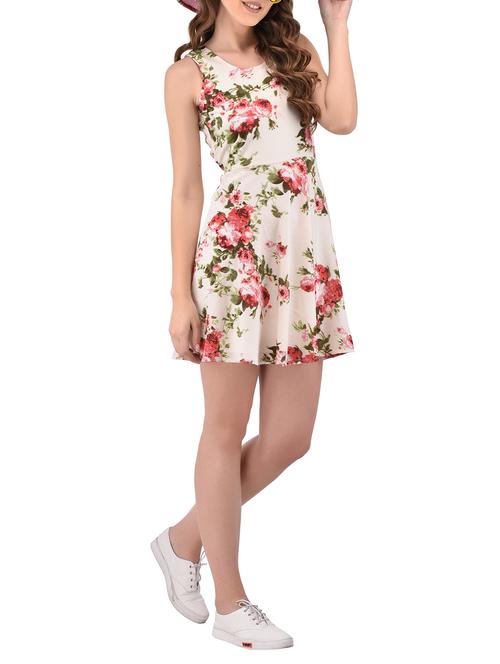 women's fit & flare floral dress - 13996498 -  Standard Image - 0