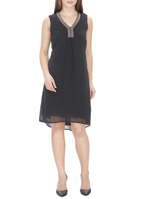 grey embellished high-low dress - 13997664 - Standard Image - 1