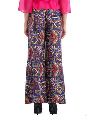multi colored viscose palazzos - 13997752 - Standard Image - 3