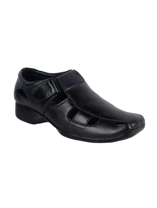 black leather slip on sandal - 13997950 - Very Small Image - 1