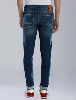 blue cotton ripped jeans - 14000756 - Standard Image - 2