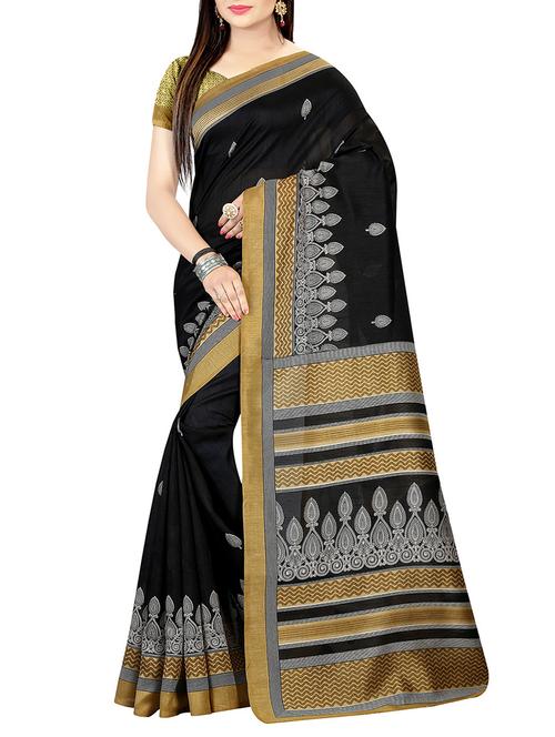 black art silk bhagalpuri saree with blouse - 14007951 - Standard Image - 1