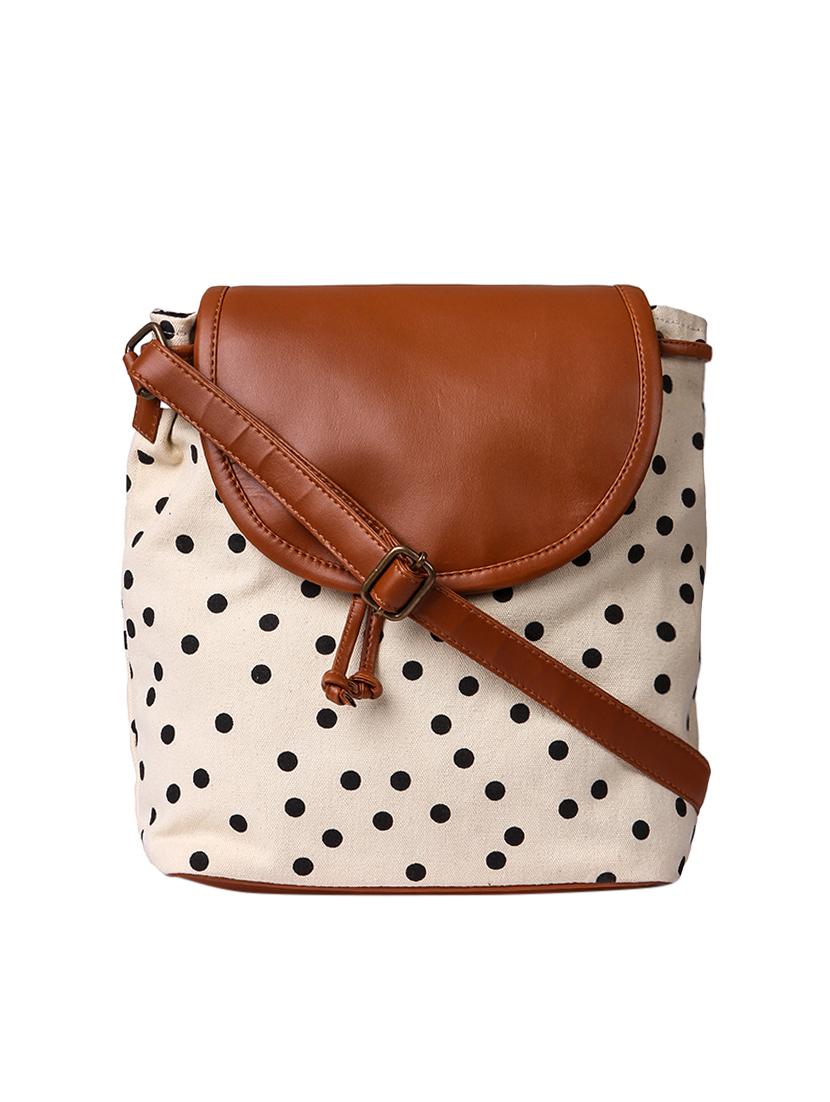 white canvas regular sling bag - 14008071 - Zoom Image - 1
