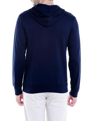 navy blue solid sweatshirt - 14010515 - Standard Image - 3