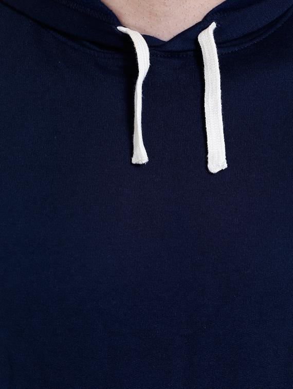 navy blue solid sweatshirt - 14010515 - Zoom Image - 4