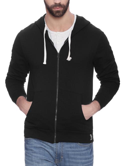 solid black cotton sweatshirt - 14010518 - Standard Image - 1