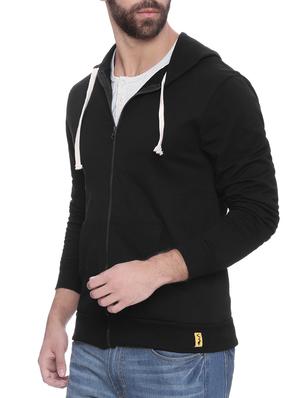solid black cotton sweatshirt - 14010518 - Standard Image - 2