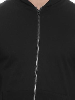 solid black cotton sweatshirt - 14010518 - Standard Image - 4
