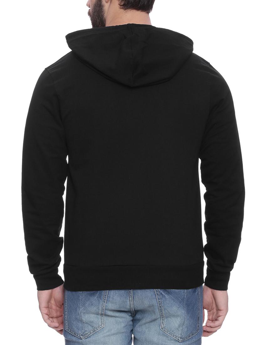 solid black cotton sweatshirt - 14010518 - Zoom Image - 3
