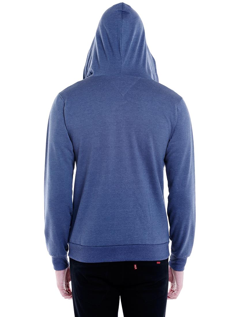 solid stone blue cotton sweatshirt - 14010520 - Zoom Image - 3