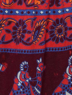 multi colored cotton palazzo - 14010540 - Standard Image - 4