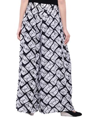 multicolored cotton printed palazzo - 14010543 - Standard Image - 3