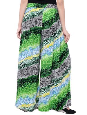 multi colored cotton printed palazzo - 14010545 - Standard Image - 3