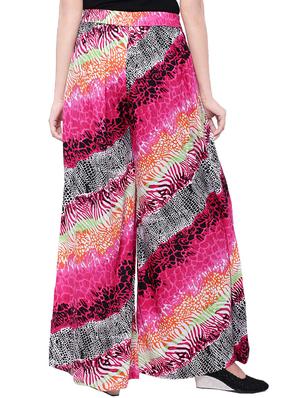 multi colored cotton printed palazzo - 14010546 - Standard Image - 3