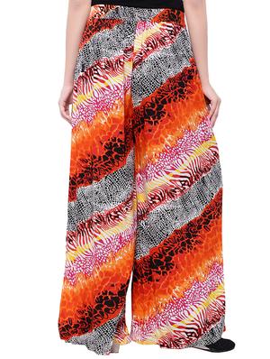 multi colored cotton printed palazzo - 14010548 - Standard Image - 3