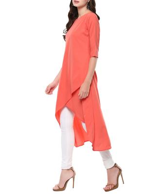 solid high-low kurta - 14012365 - Standard Image - 2