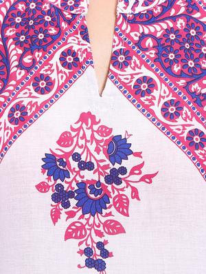 purple cotton straight kurta - 14040388 - Standard Image - 4